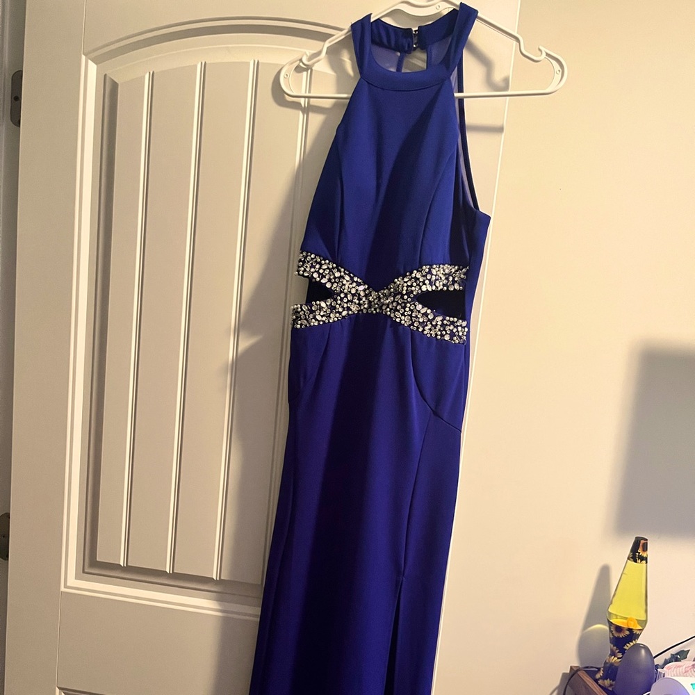 royal blue prom dress. size small